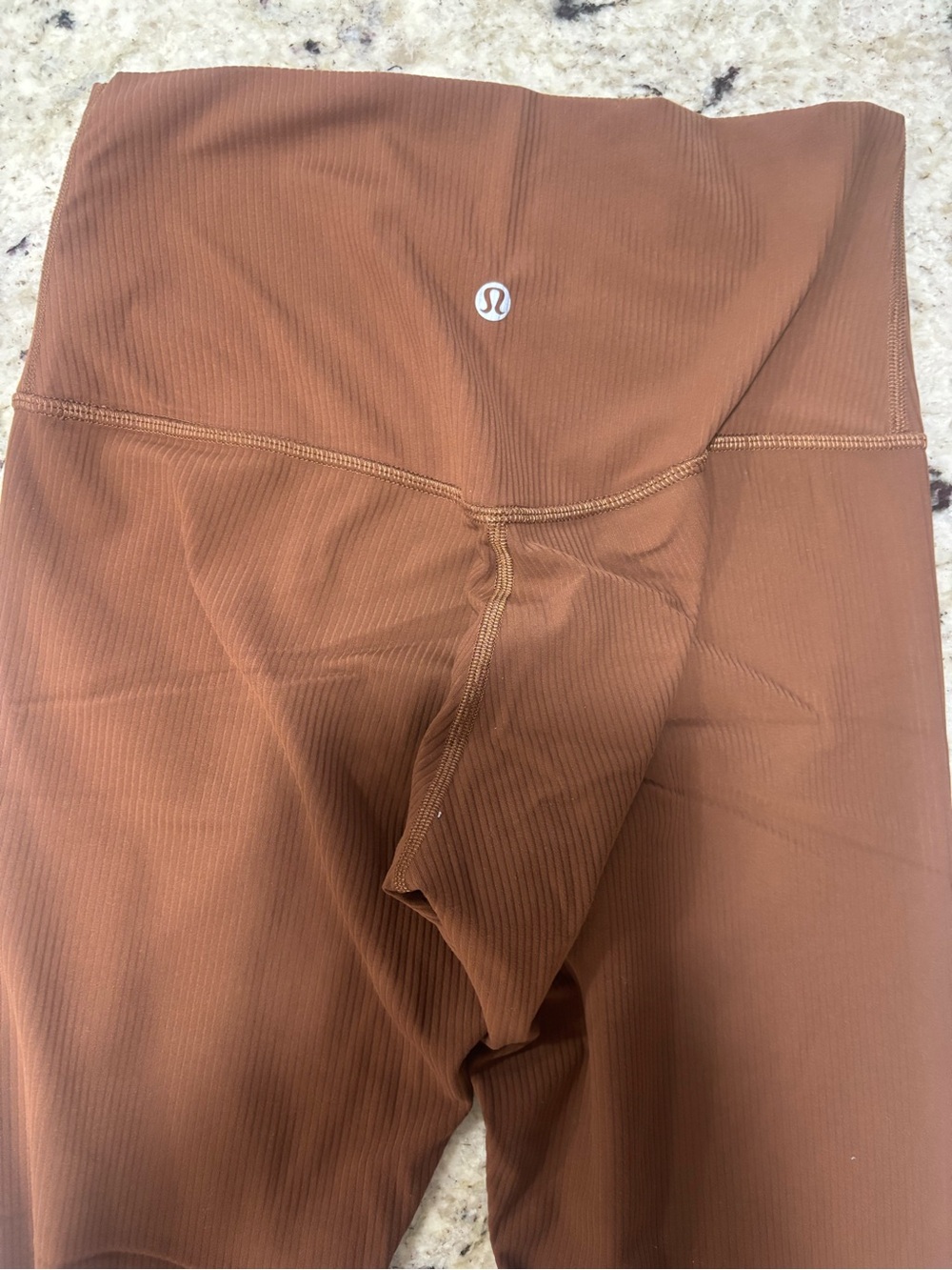 Lululemon Women’s Rust Brown Ribbed Leggings